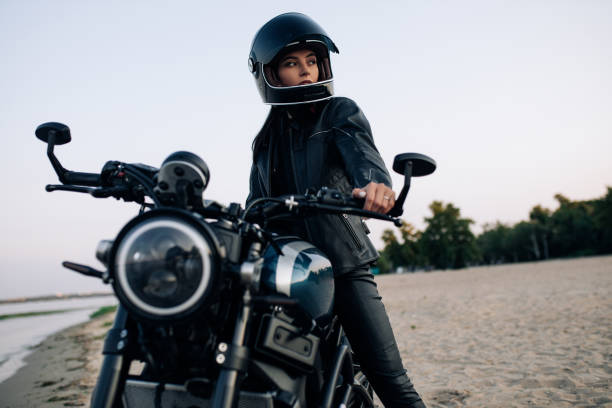 Woman on Motorcycle