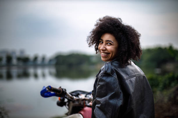 Woman on Motorcycle